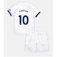Tottenham Hotspur James Maddison #10 Domáci Detský futbalový dres 2023-24 Krátky Rukáv (+ trenírky)